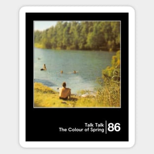 Talk Talk - The Colour of Spring / Minimal Style Graphic Artwork Design Magnet